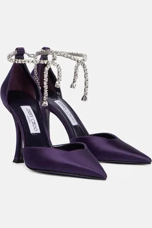 Jimmy Choo Stevie 100 embellished satin pumps