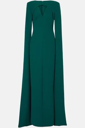 Safiyaa Sarita cutout crÃªpe gown