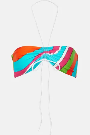 Puccini Iride printed bandeau bikini top