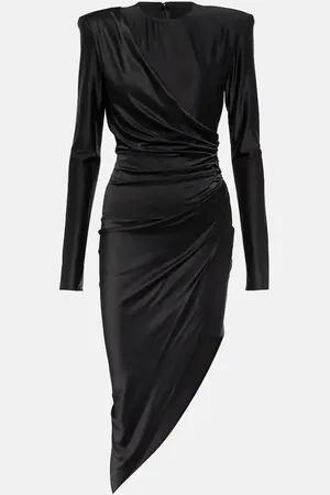 ALEXANDRE VAUTHIER Asymmetric draped jersey minidress