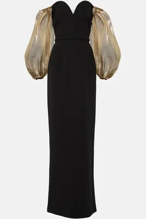 Safiyaa Off-shoulder crÃªpe gown