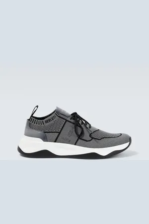 Berluti Shadow knitted and leather sneakers