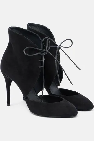 Alaïa AlaÃ¯a 90 suede lace-up pumps