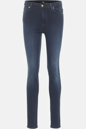 7 for all Mankind Slim Illusion Luxe high-rise skinny jeans