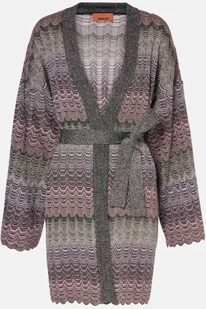 Missoni Zig Zag metallic knit cardigan
