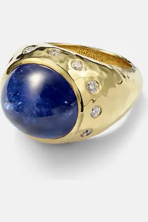 Octavia Elizabeth Blossom 18kt ring with tanzanite and diamonds