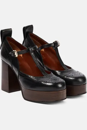 See by Chloé See By ChloÃ© Aria leather platform pumps