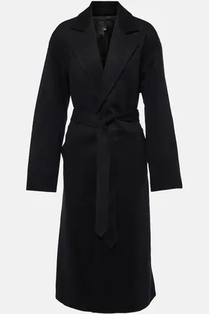 NILI LOTAN Fabien wool and cashmere wrap coat