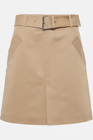 Totême Belted cotton miniskirt