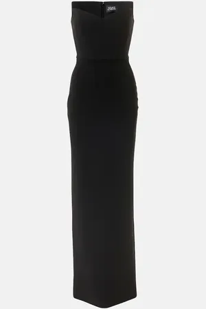Solace Malla crÃªpe corset maxi dress
