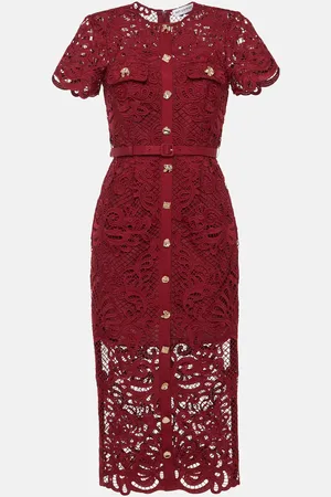 Self-Portrait Lace midi dress