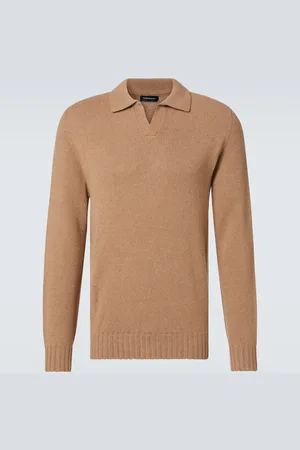 Thom Sweeney Cashmere polo sweater