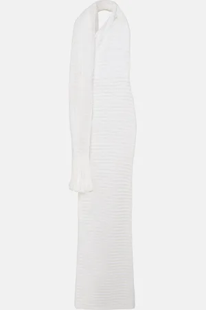 Alaïa AlaÃ¯a Scarf-detail maxi dress