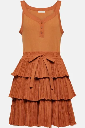 ULLA JOHNSON Tiered minidress