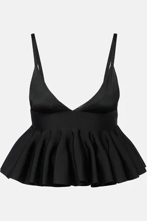 Alaïa AlaÃ¯a Godet bra top