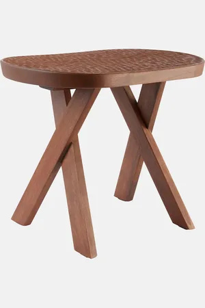 Zanat Touch Pill walnut stool by Studioilse