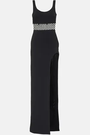DAVID KOMA Embellished cady gown