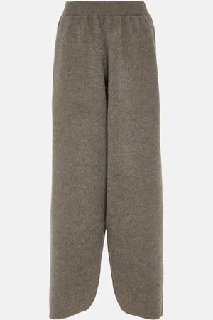 The Row Ednah oversized felted wool pants