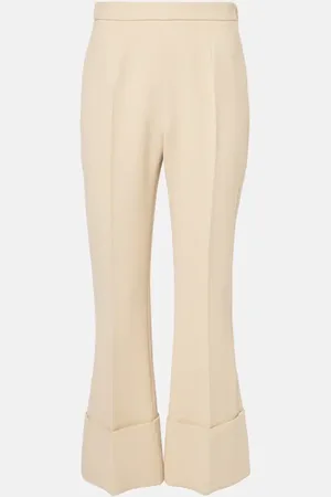 VALENTINO Virgin wool crÃªpe flared pants