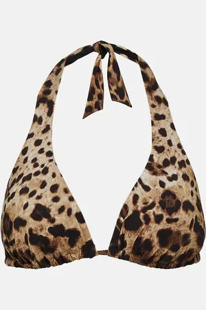 Dolce & Gabbana Leopard-print bikini top