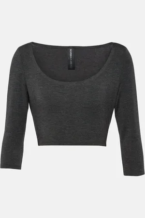 Norma Kamali Jersey crop top