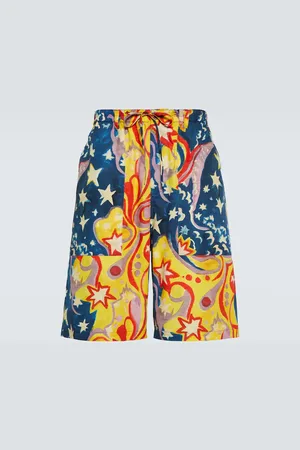 Marni X No Vacancy Inn printed cotton shorts
