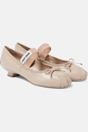 Miu Miu Mj leather ballet flats