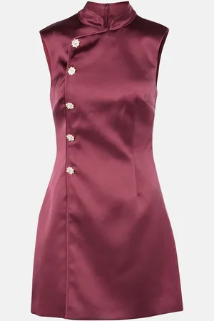 Self-Portrait Satin minidress