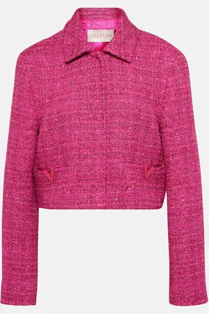 VALENTINO VGold cropped lamÃ© tweed jacket