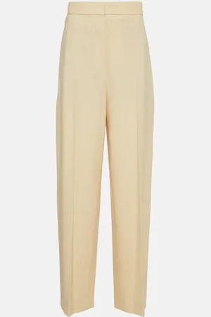 The Row Gordon high-rise virgin wool pants