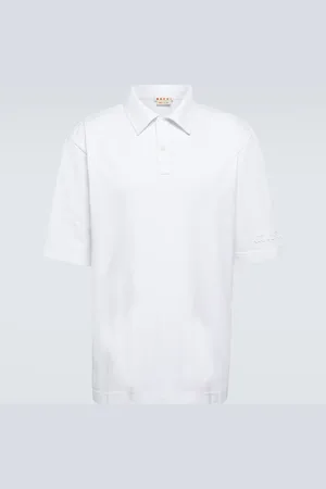 Marni Oversized cotton jersey polo shirt