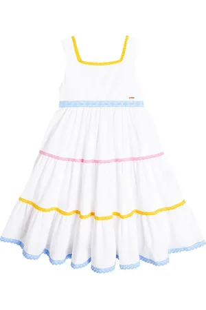 PATACHOU Tiered cotton dress