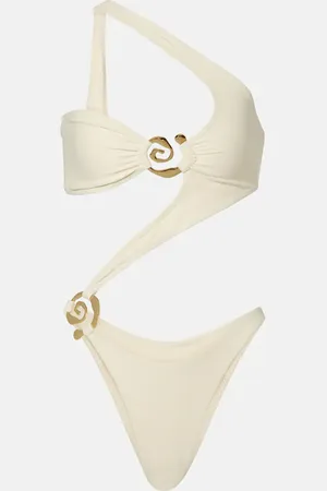 SAME Spiral cutout one-shoulder swimsuit