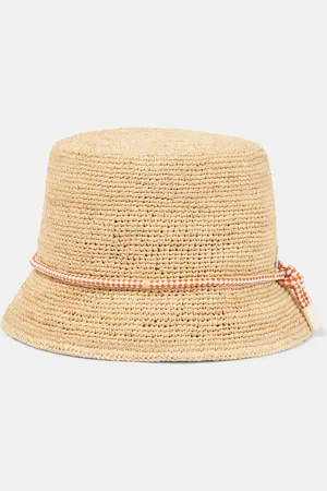 ALÉMAIS AlÃ©mais Sunlit crochet raffia bucket hat