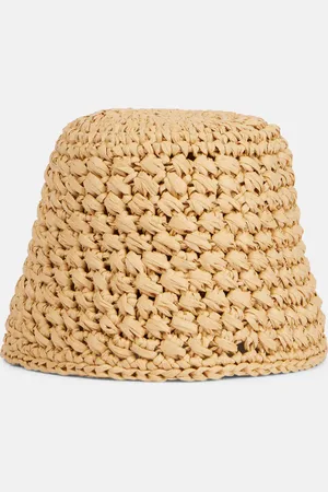 Loro Piana Jasmine raffia bucket hat