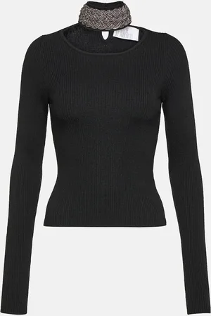GIUSEPPE DI MORABITO Embellished wool-blend sweater