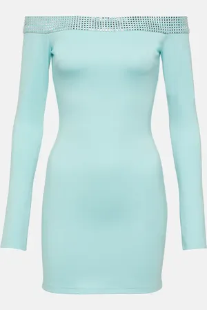 DAVID KOMA Crystal-embellished minidress