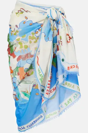 ALÉMAIS AlÃ©mais Nadia printed cotton beach cover-up