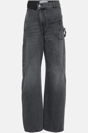 J.W.Anderson Twisted high-rise straight jeans