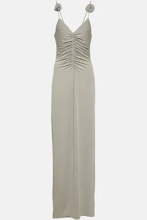 MAGDA BUTRYM Gathered jersey maxi dress