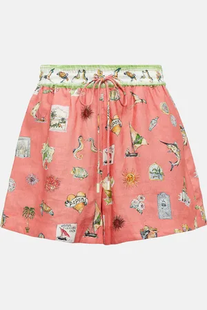 ALÉMAIS AlÃ©mais Printed linen shorts