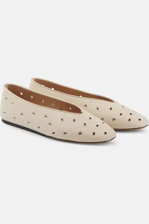 Le Monde Beryl Le Monde BÃ©ryl Regency embellished leather ballet flats