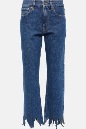 J.W.Anderson Distressed cropped jeans