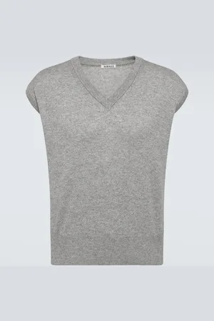 Auralee Cashmere and silk sweater vest