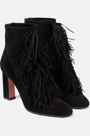 Aquazzura Gytane 85 suede ankle boots