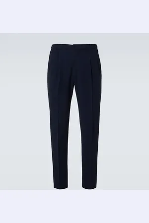 Rubinacci Wool seersucker straight pants