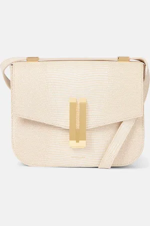 DeMellier Vancouver croc-effect leather crossbody bag