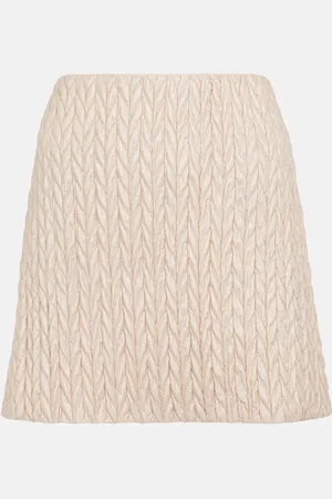 Miu Miu MatelassÃ© miniskirt