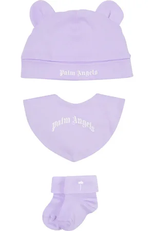 Palm Angels Baby hat, socks and bib set