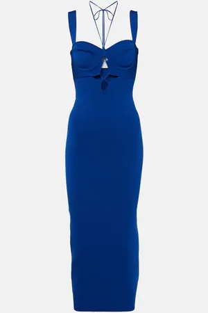 GALVAN Kali cutout midi dress